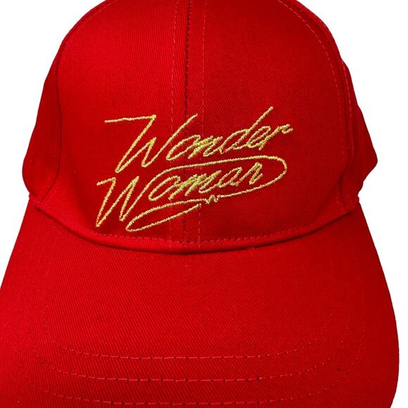 WONDER WOMAN Toddler Baseball Cap Red Gold BoxLunch DC Comics Warner Bro WW84 - Picture 3 of 8
